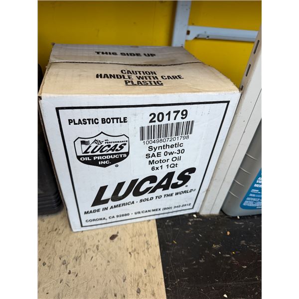 Lucas synthetic SAE0W – 30 motor oil 6×1 quart