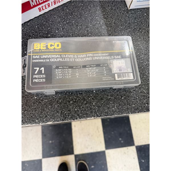 SAE universal clevis and hairpin assortment