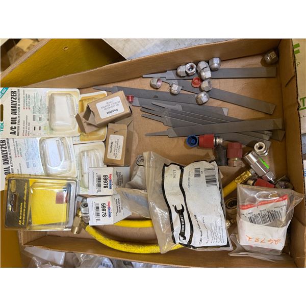 Files, cap valve, kit, adapters, etc.