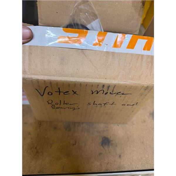 Roller shaft and bearings