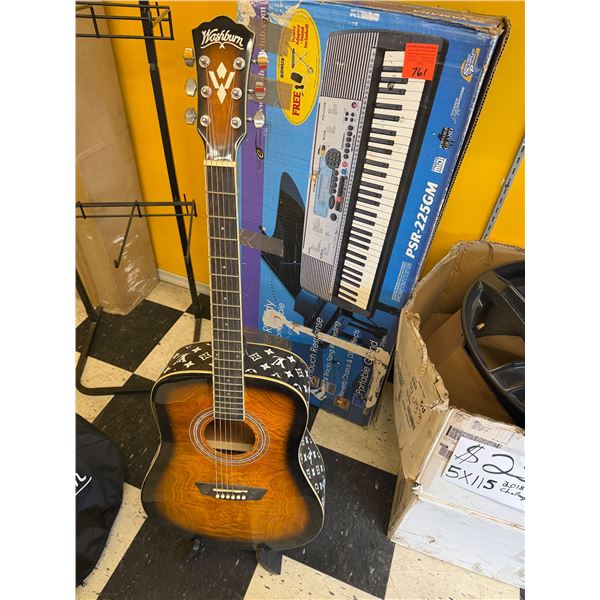 Washburn guitar and case