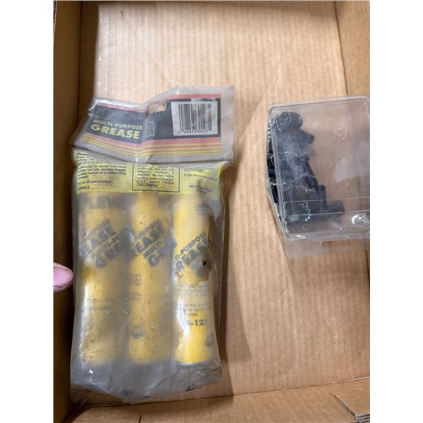 Multipurpose grease and assorted bolts