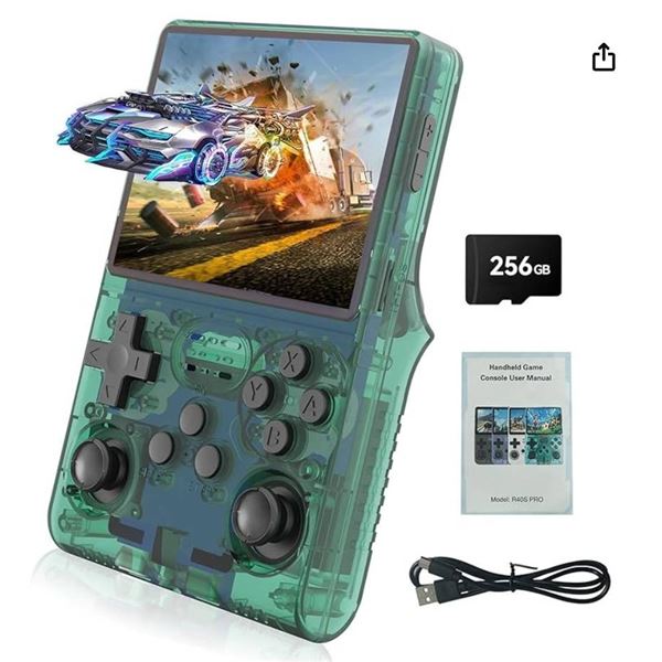 Palm Games R40S Pro Handheld Retro Gaming Console with 256G TF Card