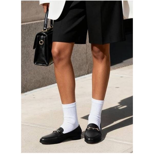 Dream Pairs Black-Stone Loafers, US 8.5