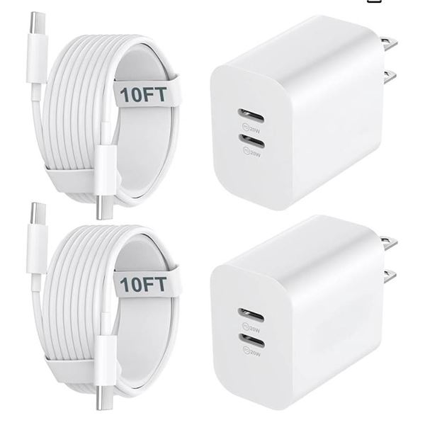 Canifoto Wall Charger With USB-C Cables, Model SW20-11