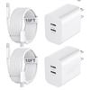 Image 1 : Canifoto Wall Charger With USB-C Cables, Model SW20-11