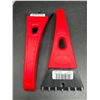 Image 2 : Two Red Plastic Handheld Scrapers