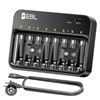 Image 1 : EBL 8-Slot Smart Battery Charger With USB Ports and Auto-Detect