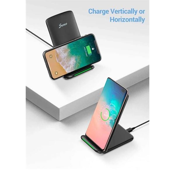 Seneo Fast Wireless Charger Stand, Model PA046A, 15W Output