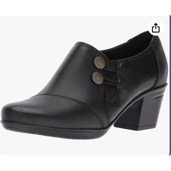 Clarks Women’s Emslie Warren Ankle Bootie  Wide Width Shoes, Size 9.5W