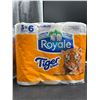 Image 2 : Royale Tiger Towel Double Roll Paper Towels 3 = 6 Rolls