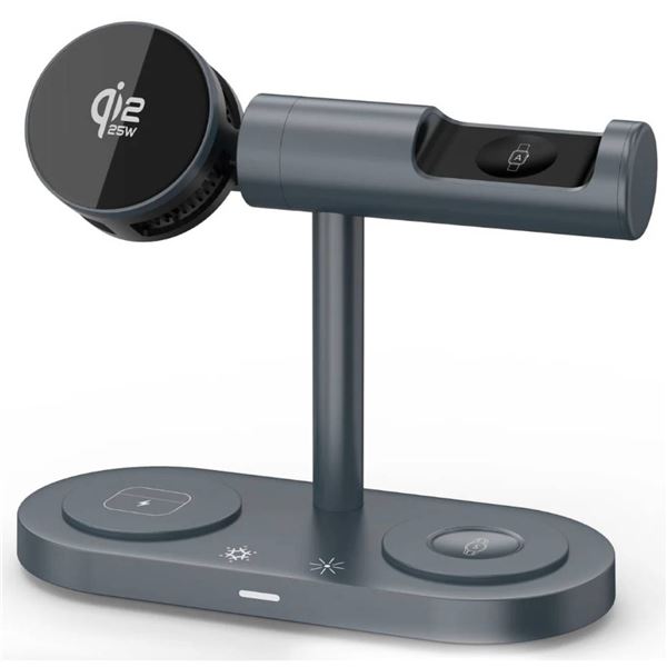 4-in-1 Wireless Charging Stand with Fast Charging Capability