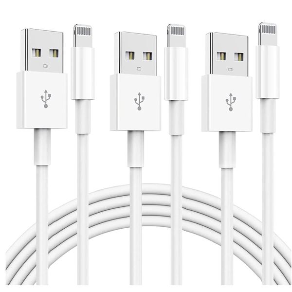 Naoeleii Phone Charging Cable 3 Pack – 6/6/10ft Lightning Cable