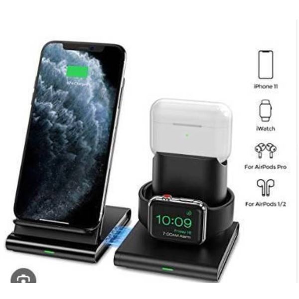 Seneo WaveStand 191 3-in-1 Fast Wireless Charger Stand