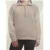 Image 1 : Women’s Beige Quarter-Zip Pullover Sweatshirt, Size L/G