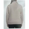 Image 3 : Women’s Beige Quarter-Zip Pullover Sweatshirt, Size L/G