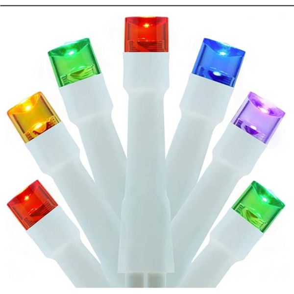 Yuletime LED String Lights, 100 Feet, 300 Multicolor Lights, Multi-Mode Display