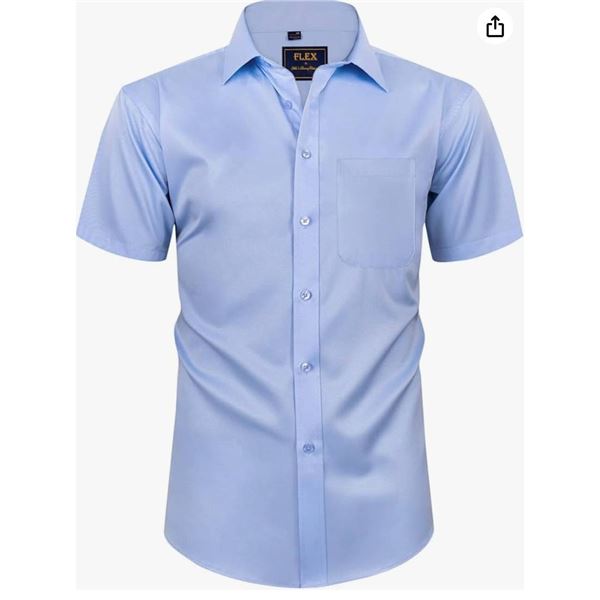 Men’s Light Blue Polo Shirt – XL – Made in China