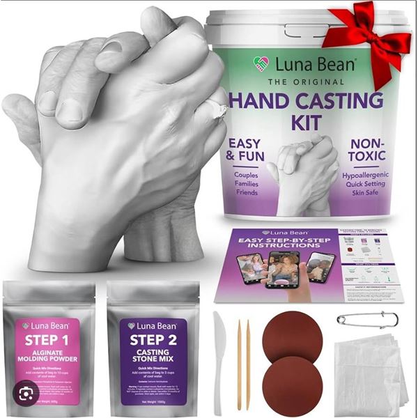 Luna Bean Hand Casting Kit – Non-Toxic and Hypoallergenic