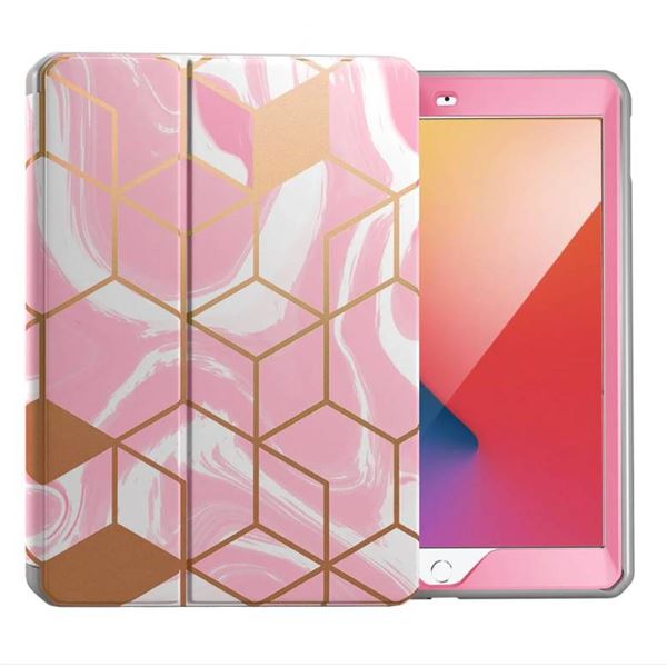 Apple iPad 10.2 2021/2020/2019 (9 & 8 & 7 Generation) Case with Screen Protector[Marble Series]