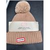 Image 2 : Hunter Ribbed Cuff Beanie with Pom-Pom in Brown