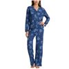 Image 1 : Splendid 2-Piece Pajama Set in Blue Floral Design, Size M