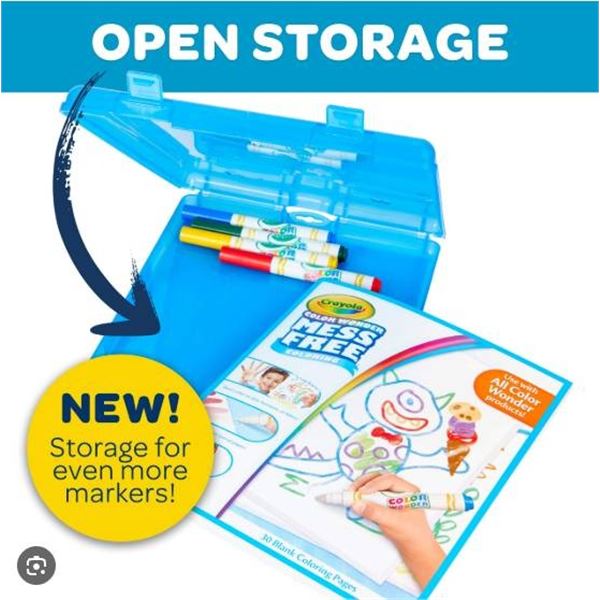 Crayola Color Wonder Stow & Go Studio with Markers and Paper
