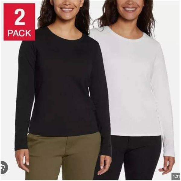 Banana Republic 2-Pack Long Sleeve Rib T-Shirts, Size L/G