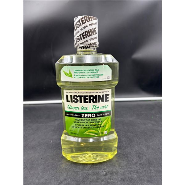 Listerine Green Tea Zero Alcohol Mouthwash, 1 Liter