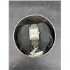 Image 1 : Point Zero Women’s Rectangular Silver-Tone Wristwatch with Metal Band