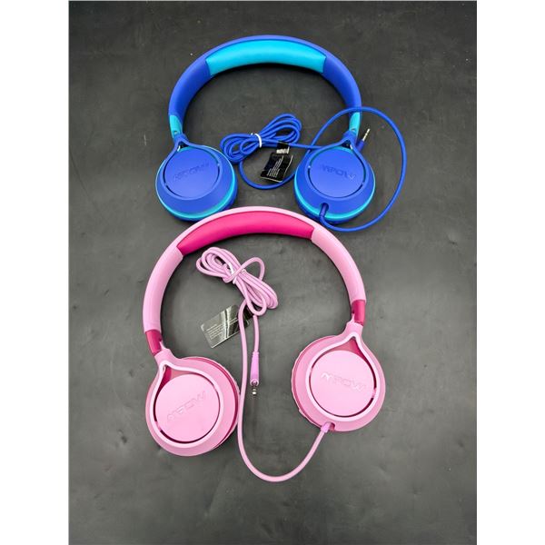Mpow CHE1 Kids Wired Headphones, Model BH363A, 2-Pack