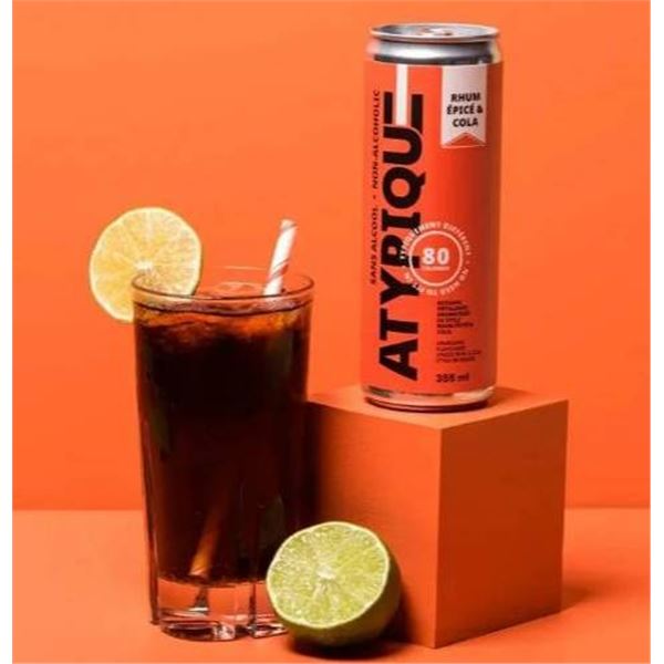 Atypique Spiced Rum & Cola 11 x 355ml, Non-Alcoholic Beverage