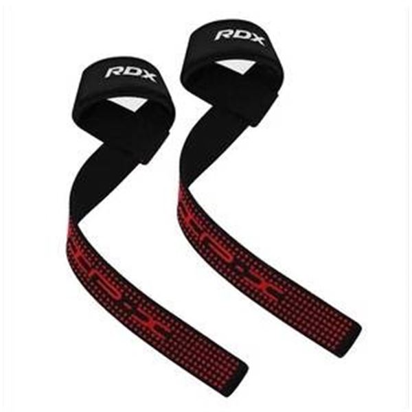 RDX Weight Lifting Straps – Cotton Gel Black Plus