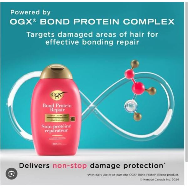 2×385 ml Bond Protein Repair Haircare Bottles