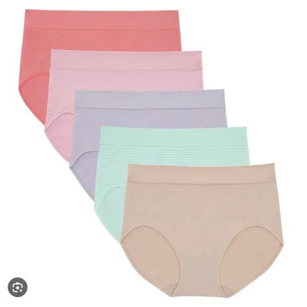 Jones New York Signature Seamless Brief 5-Pack, Women’s Size M/M