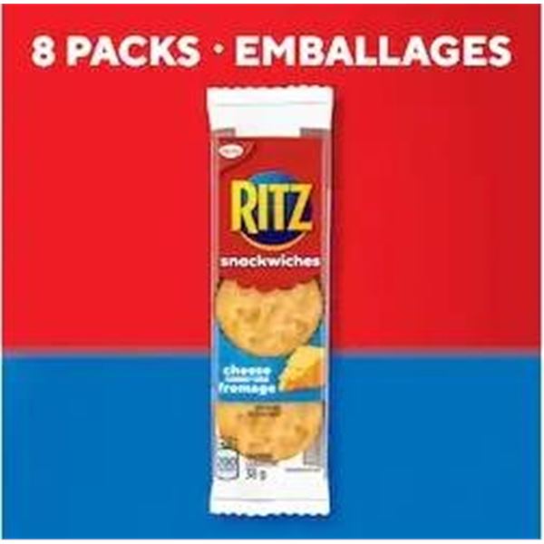 Ritz Cheese Snackwiches 304g – 8 Packets of 38g Each (Christie)