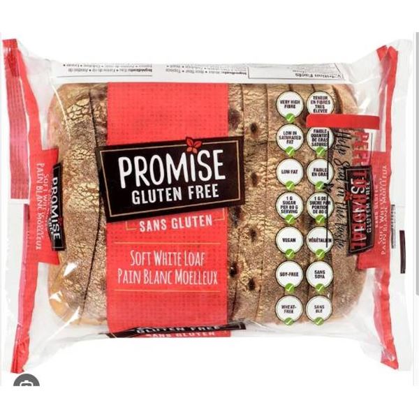 Promise Gluten Free Soft White Loaf Bread, 4x480g