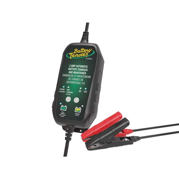 Battery Tender Smart Battery Charger/Maintainer, 3-Amp, 6V/12V