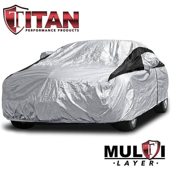 Titan Performance Products Lightweight All-Weather Car Cover for 200-Inch Sedans