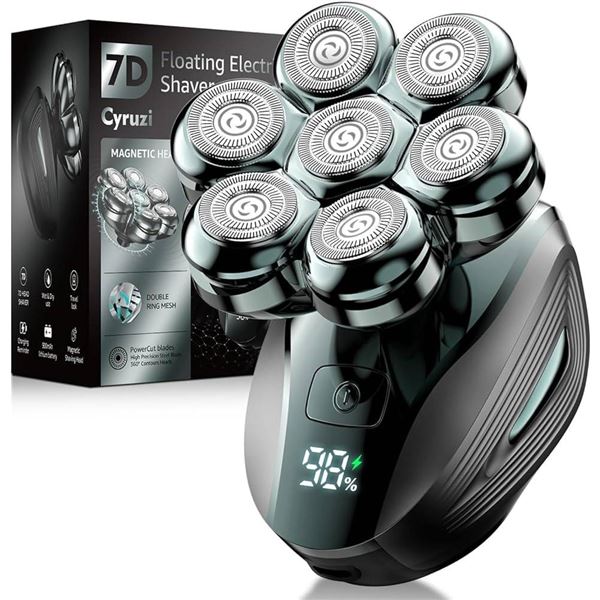 Cyruzi 7D Floating Electric Shaver MS-689 with Magnetic Head