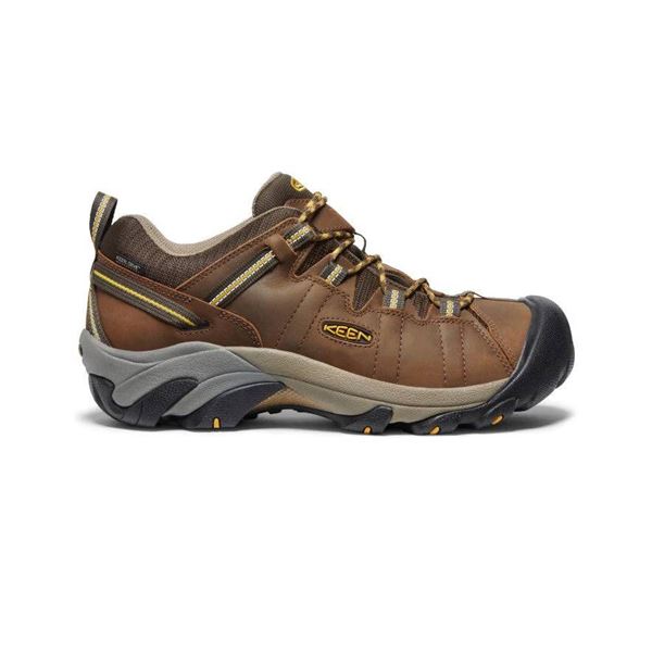 Keen Targhee II Waterproof Men’s Shoes US 9.5 Wide, Cascade Brown/Golden Yellow