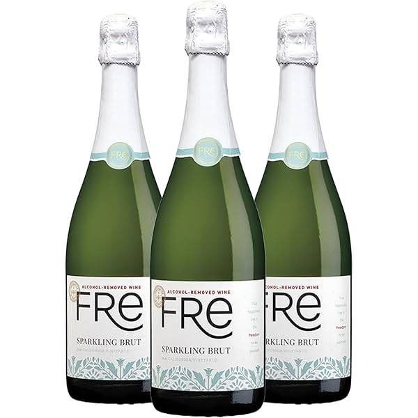 Lot of 3 FRE Non-Alcoholic Sparkling Brut 750 ML Bottles