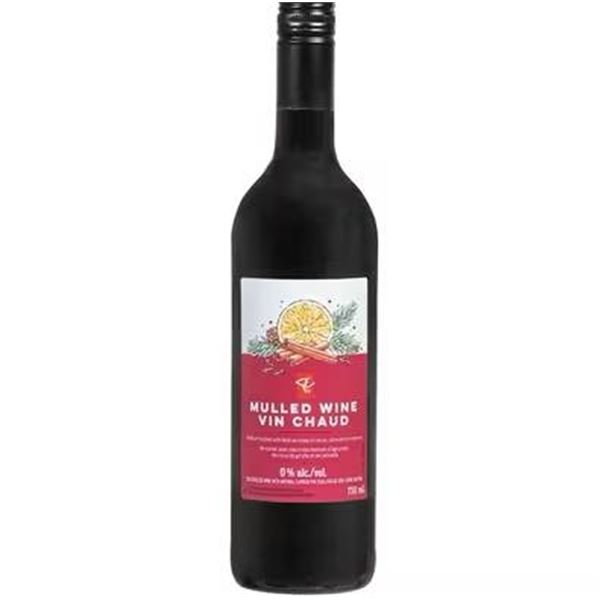 Lot of 3 PC Mulled Wine Vin Chaud 0 Percent Alcohol, 750 mL Bottles