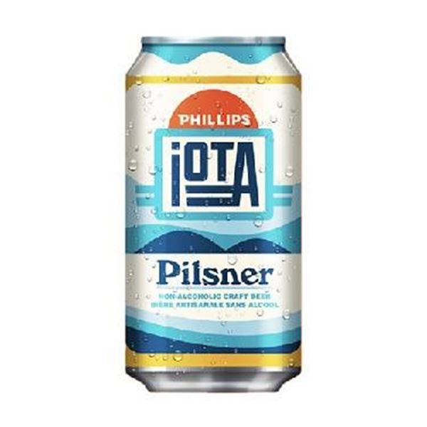 Phillips Iota Dealcoholized Craft Beer, 355 mL, 6 Packs of 4- 24 cans total