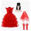 Image 1 : Lydia Deetz Cosplay  Costume Red Bride