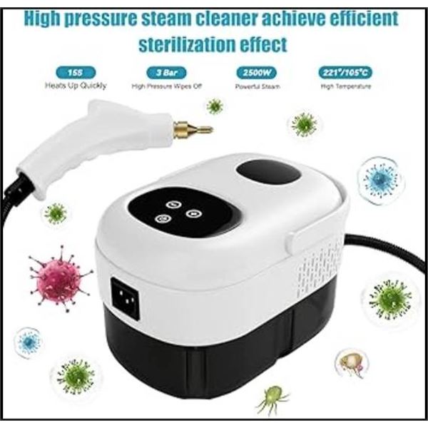 2500W Handheld Steam Cleaner With 2L Water Tank