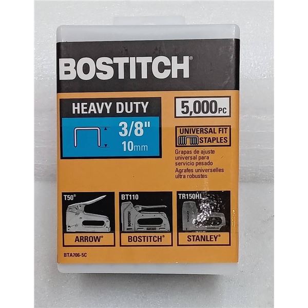 Bostitch Heavy Duty 3/8 Inch Staples, 5,000 Pc Capacity