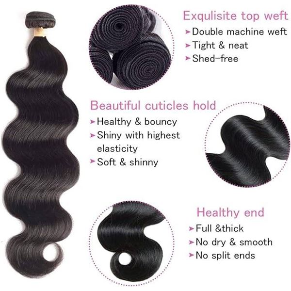 Human Hair Extensions (20, 22, 24, 26 Inches) with Wig Cap – Item No. 0097 NA