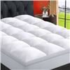 Image 1 : King Size Mattress Pad, 78×80 Inch, White