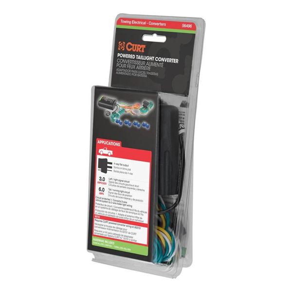 Curt 56400 Powered Taillight Converter with Specifications